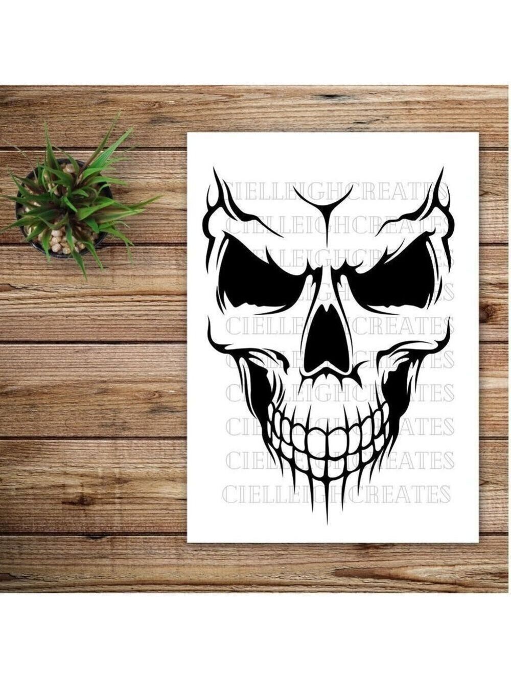 *2 for $20* Skull Vinyl decal sticker Handcrafted
